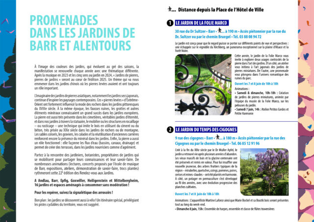Promenades dans les jardins de Barr et alentours