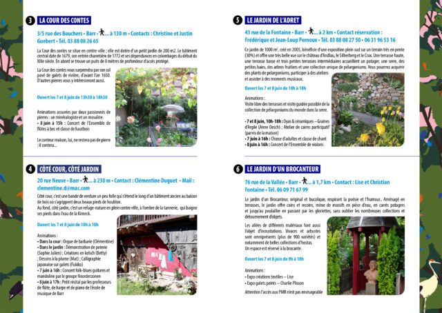 Promenades dans les jardins de Barr et alentours