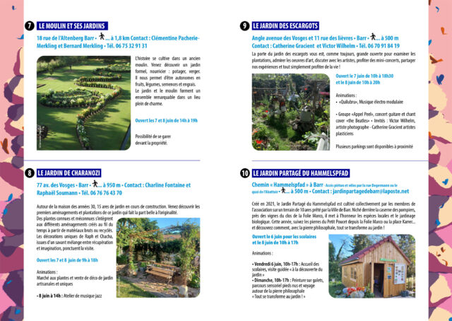 Promenades dans les jardins de Barr et alentours