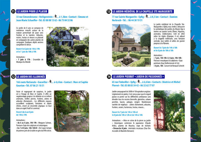 Promenades dans les jardins de Barr et alentours