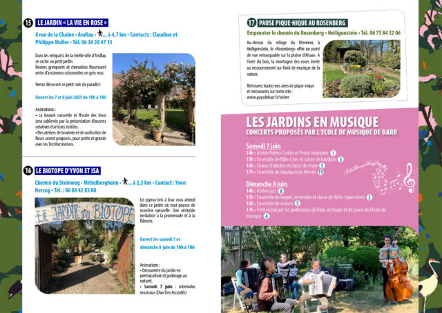 Promenades dans les jardins de Barr et alentours