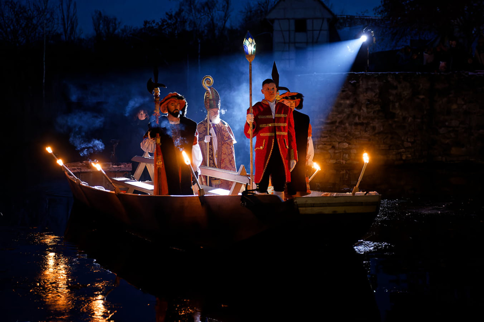 L’arrivée de saint Nicolas à l'Écomusée - Parcs et Jardins d'Alsace