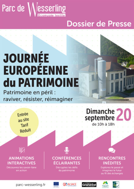 Journées Européennes du Patrimoine au Parc de Wesserling